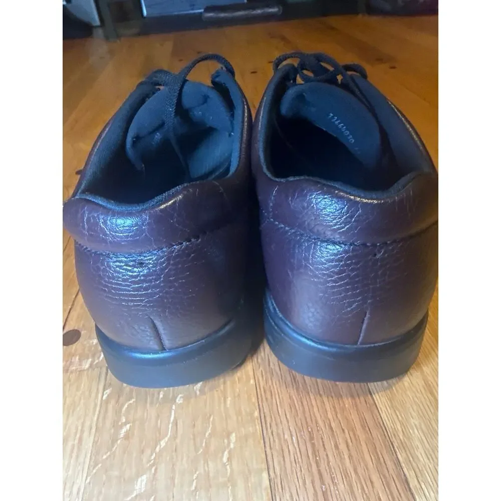 SAS Bout Time Shoes Mens 11.5 W Wide Cordovan Brown Leather Comfort Moc Toe